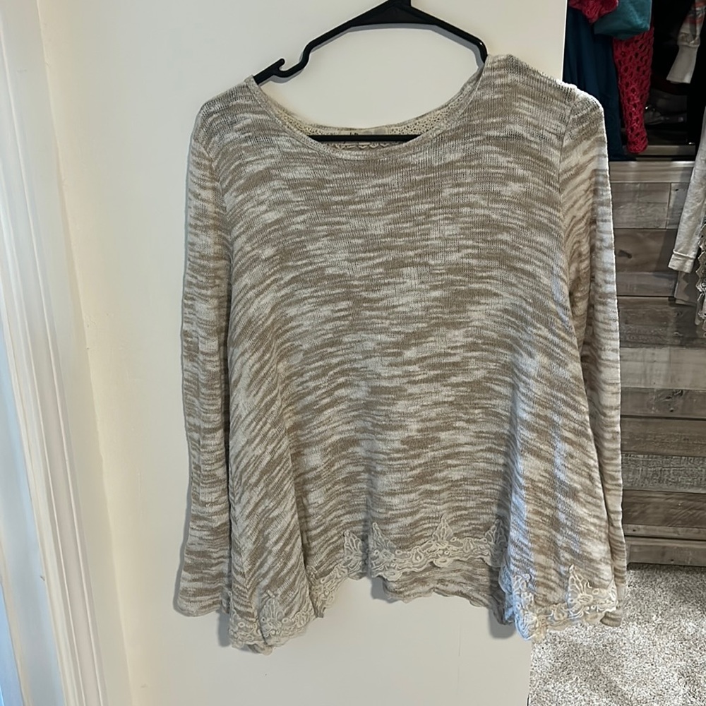 See-through knitted top